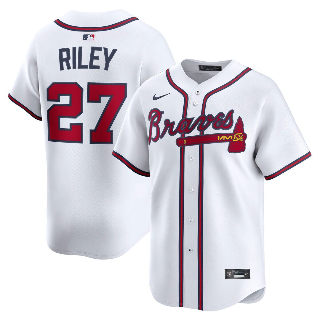 Atlanta Braves Austin Riley Home Limited Jersey — White