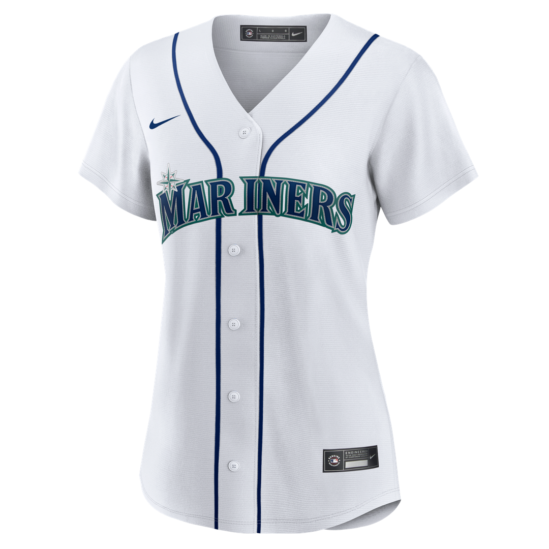 Seattle Mariners Cal Raleigh Women's Home Replica Jersey — White
