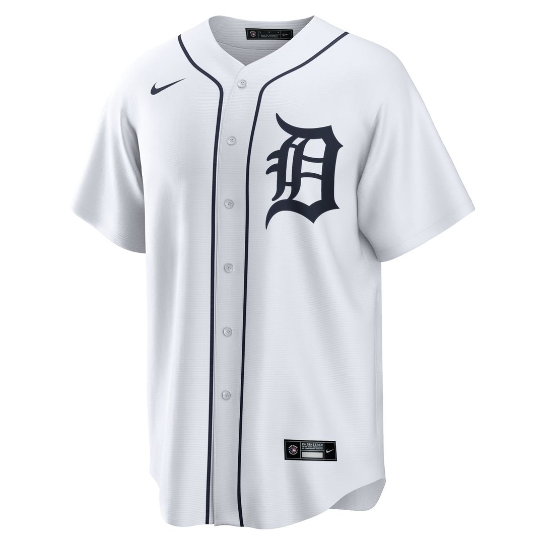 Detroit Tigers Javier Baez Home Replica Jersey — White