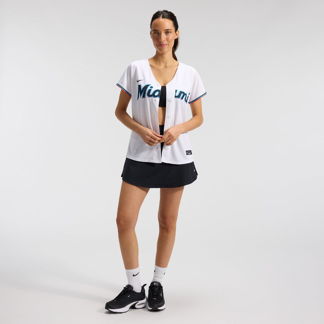 Miami Marlins Women's Replica Team Jersey — White