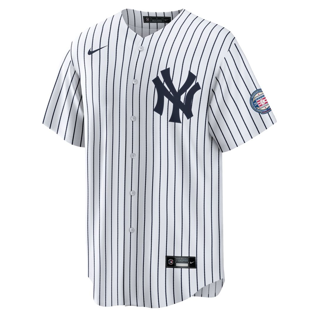 New York Yankees CC Sabathia 2025 Baseball Hall of Fame Name & Number Retired Replica Jersey — White