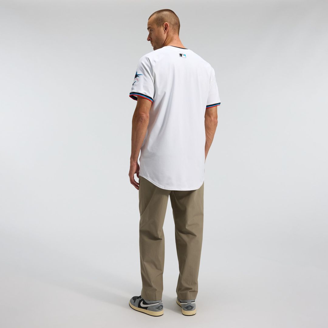 Miami Marlins Home Elite Jersey — White