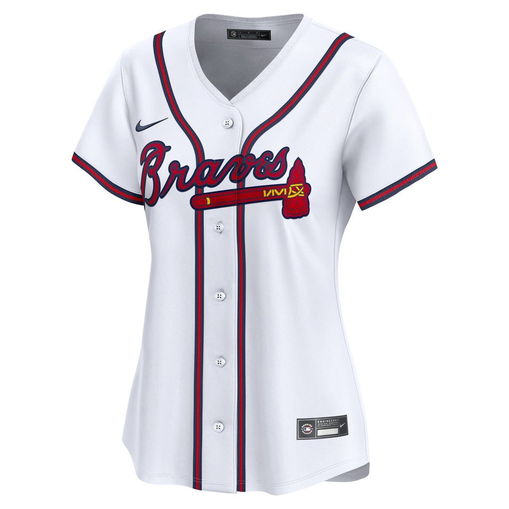 Atlanta Braves Ronald Acuna Women's Home Limited Jersey — White