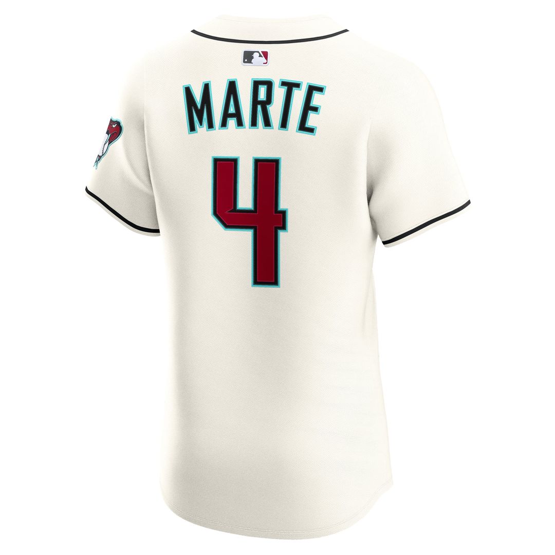 Arizona Diamondbacks Ketel Marte Home Elite Jersey — Cream