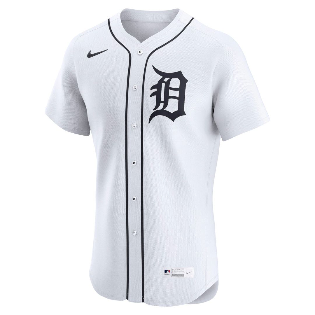 Detroit Tigers Home Elite Jersey — White
