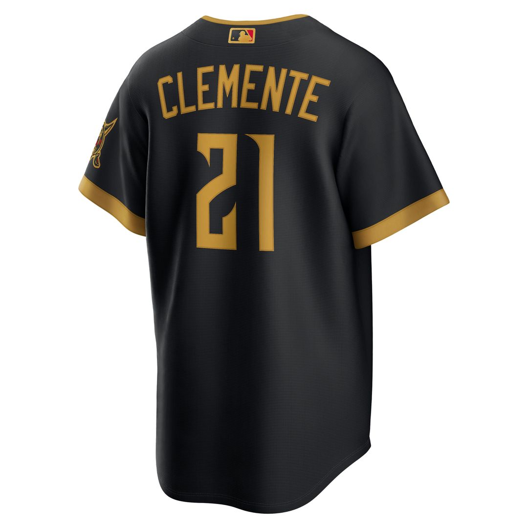 Pittsburgh Pirates Roberto Clemente 2026 City Connect Stadium Jersey — Black