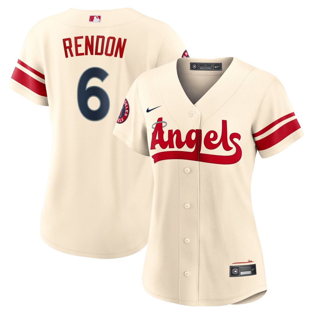 Los Angeles Angels Anthony Rendon Women's City Connect Replica Jersey — Cream