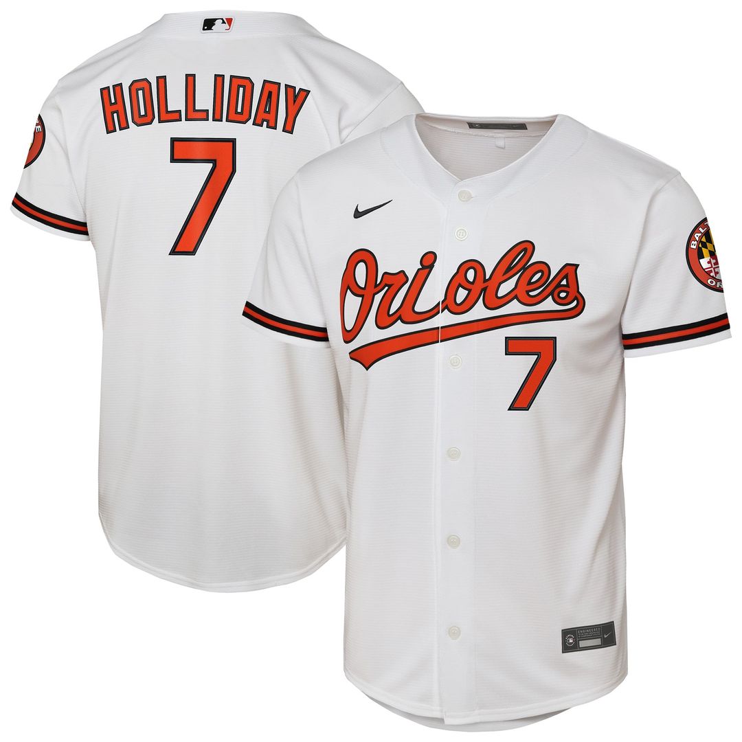 Baltimore Orioles Jackson Holliday Youth Alternate 2 Stadium Jersey — Orange