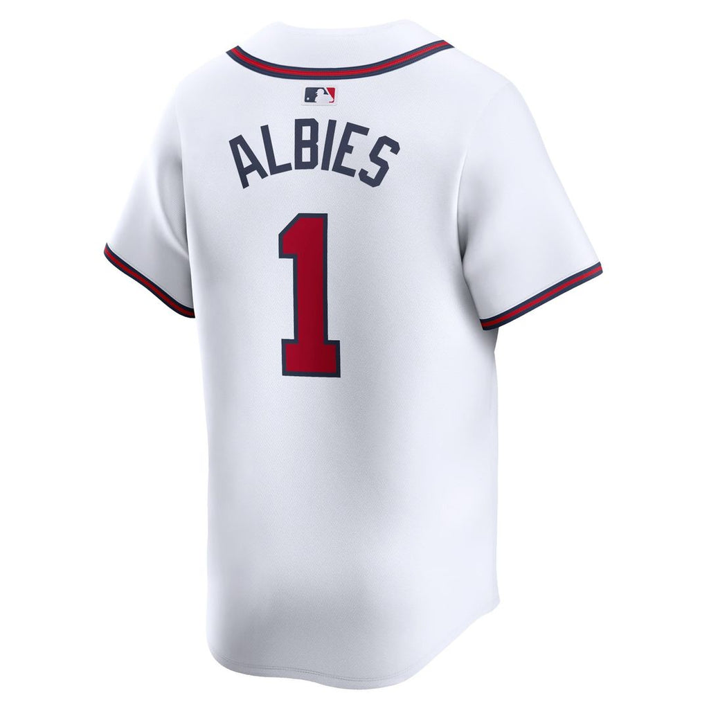 Atlanta Braves Ozzie Albies Home Limited Jersey — White