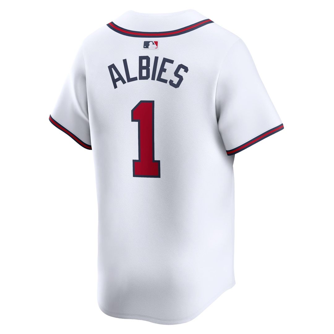 Atlanta Braves Ozzie Albies Home Limited Jersey — White