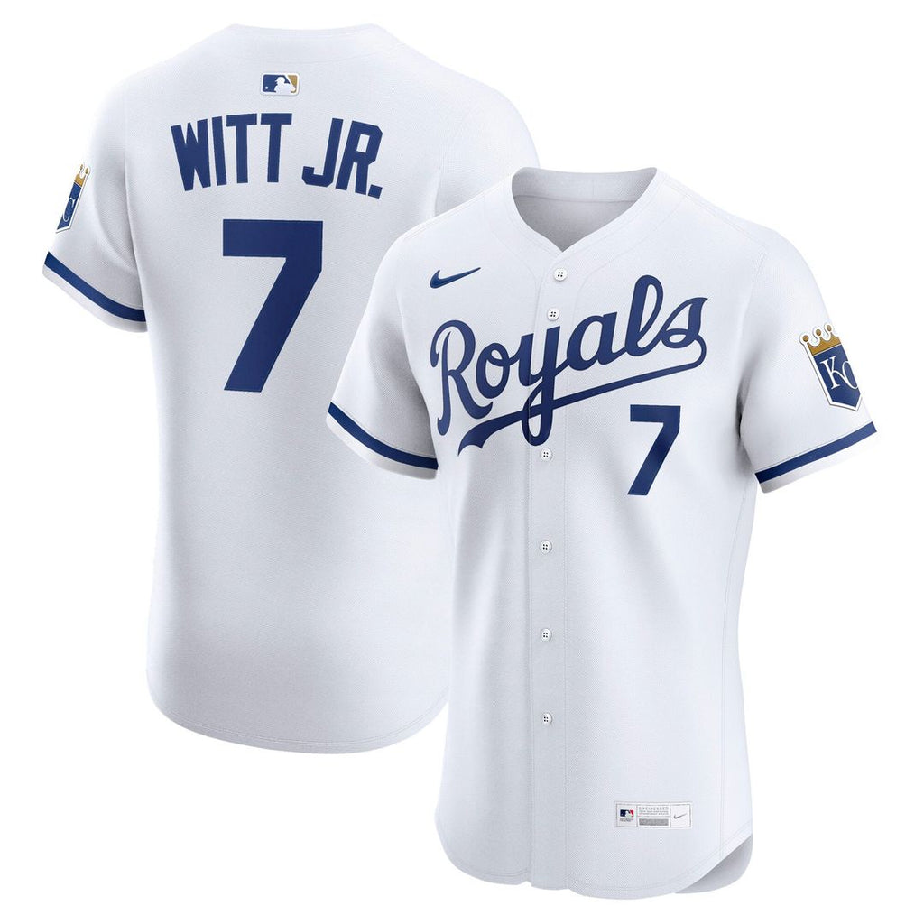 Kansas City Royals Bobby Witt Jr. Home ElitePlayer Jersey — White