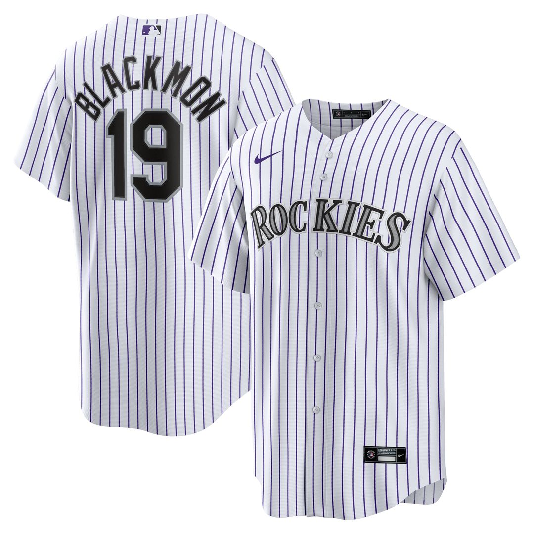 Colorado Rockies Charlie Blackmon Home Replica Player Name Jersey — White