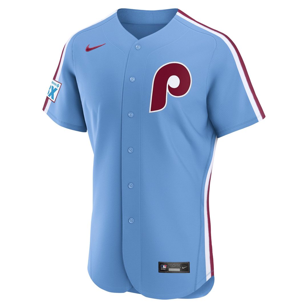 Philadelphia Phillies Alternate Authentic Jersey — Light Blue