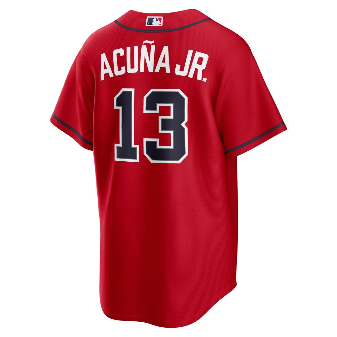 Atlanta Braves Ronald Acuña Jr. Alternate Replica Jersey — Navy