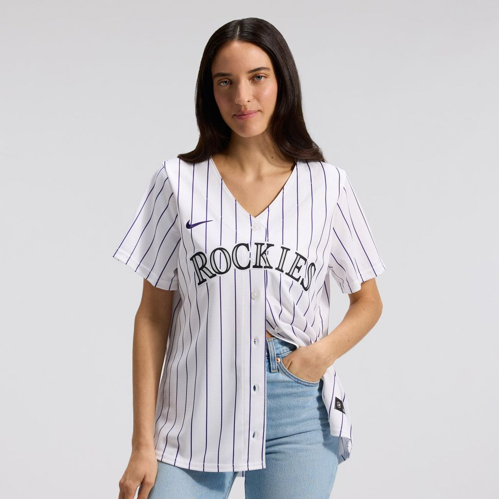 Colorado Rockies Women's Home Replica Team Jersey — White
