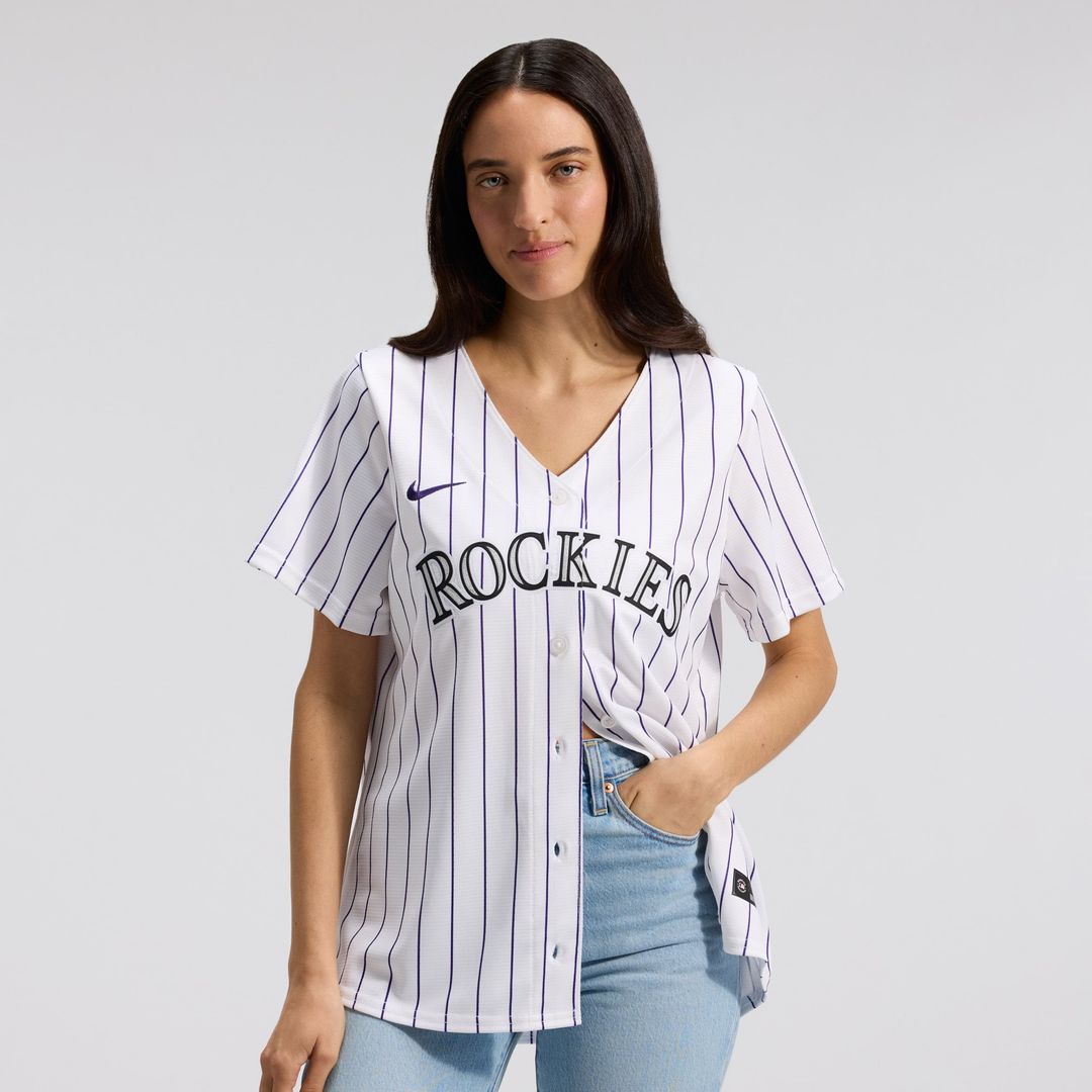 Colorado Rockies Women's Home Replica Team Jersey — White