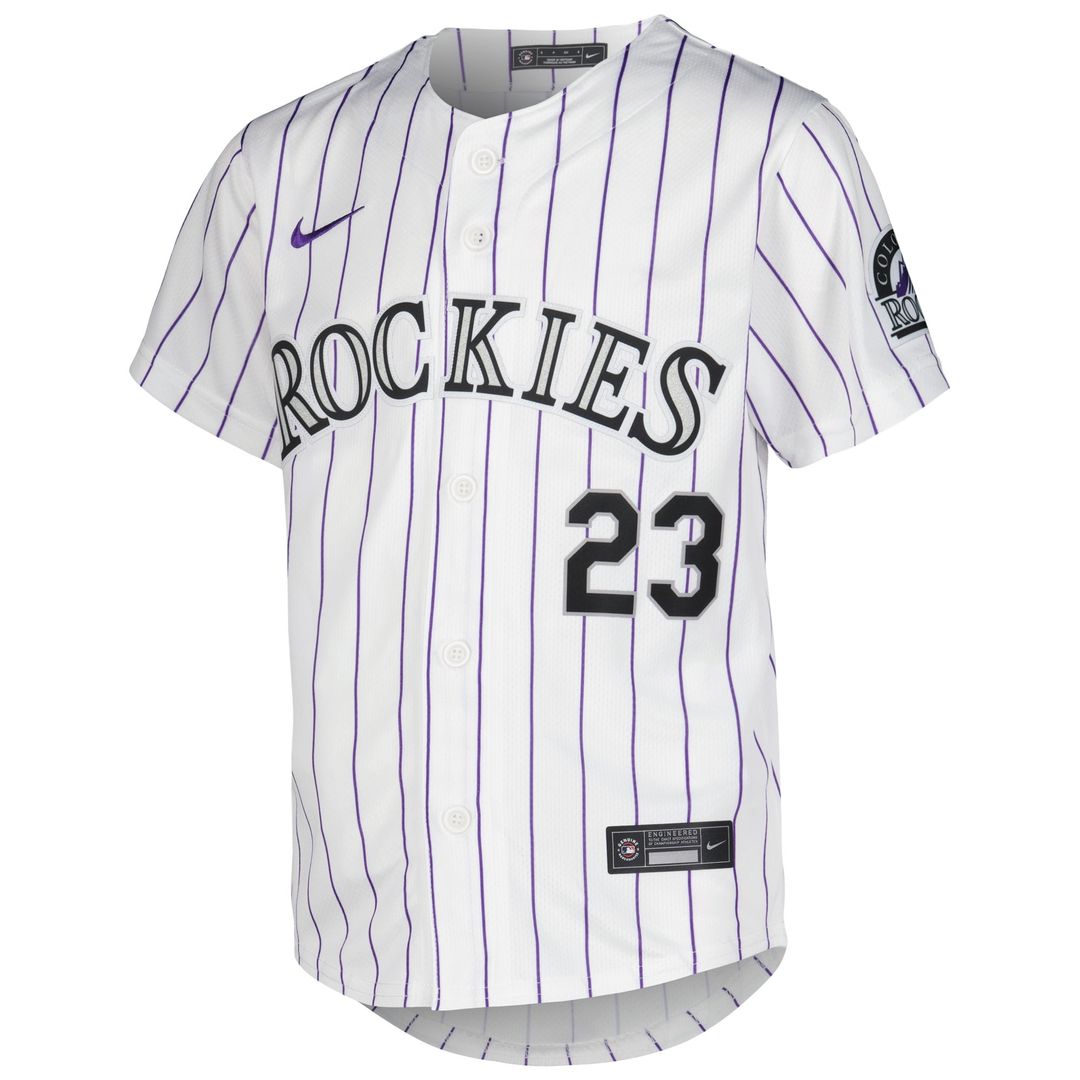 Colorado Rockies Kris Bryant Youth Alternate Limited Jersey — Purple