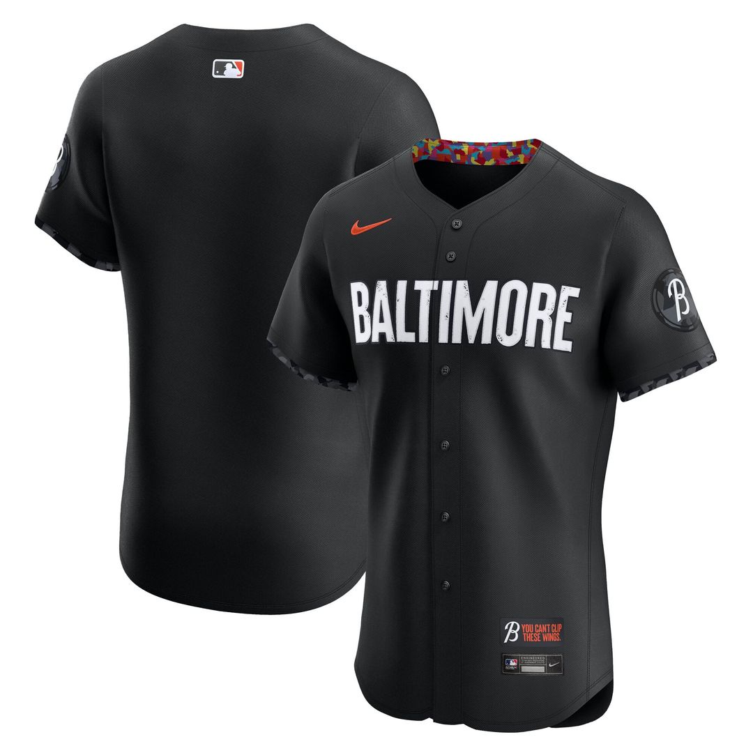 Baltimore Orioles City Connect Elite Jersey — Black