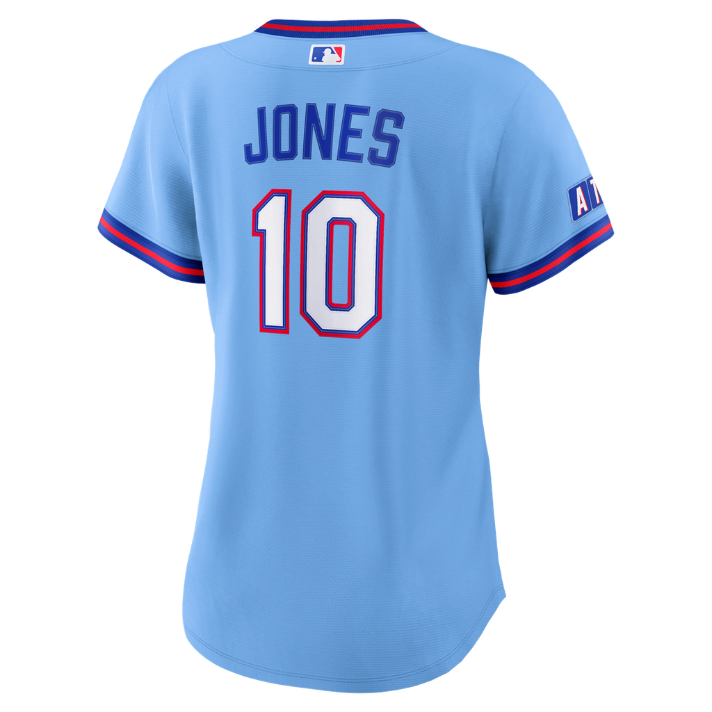 Atlanta Braves Chipper Jones Women's 2026 City Connect Stadium Jersey — Powder Blue