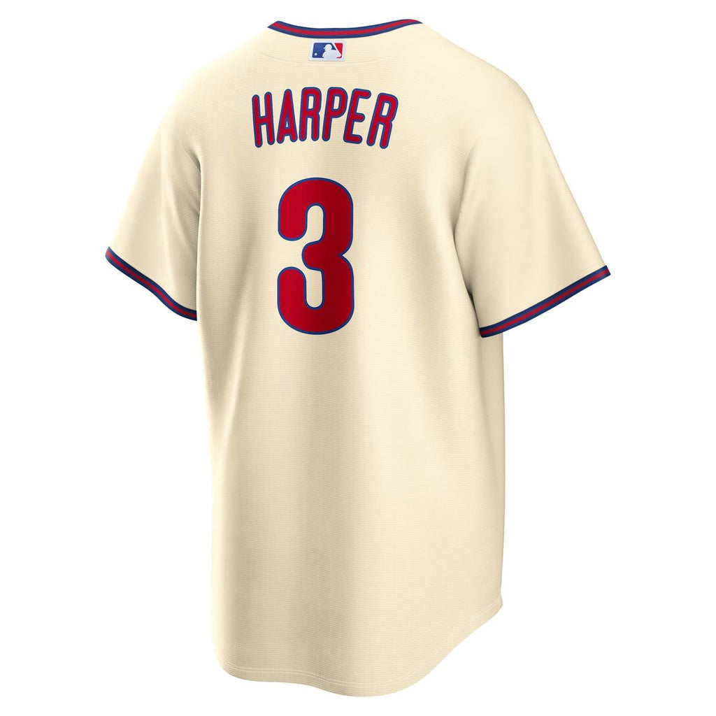 Philadelphia Phillies Bryce Harper Alternate Replica Jersey — Cream