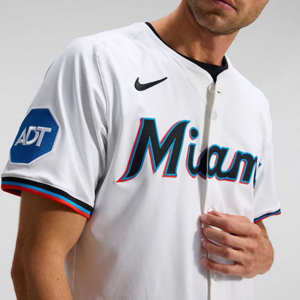 Miami Marlins Home Elite Jersey — White