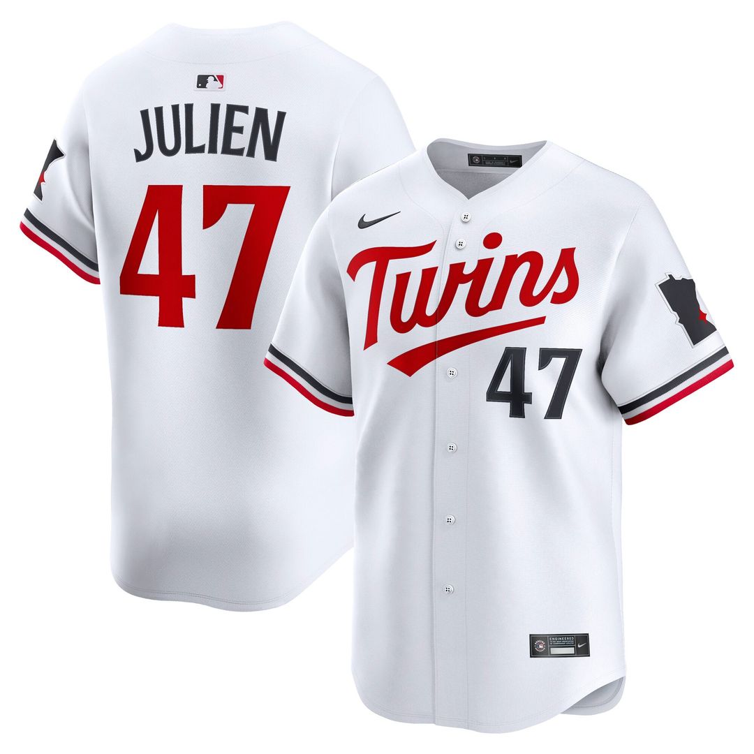 Minnesota Twins Edouard Julien Home Limited Jersey — White