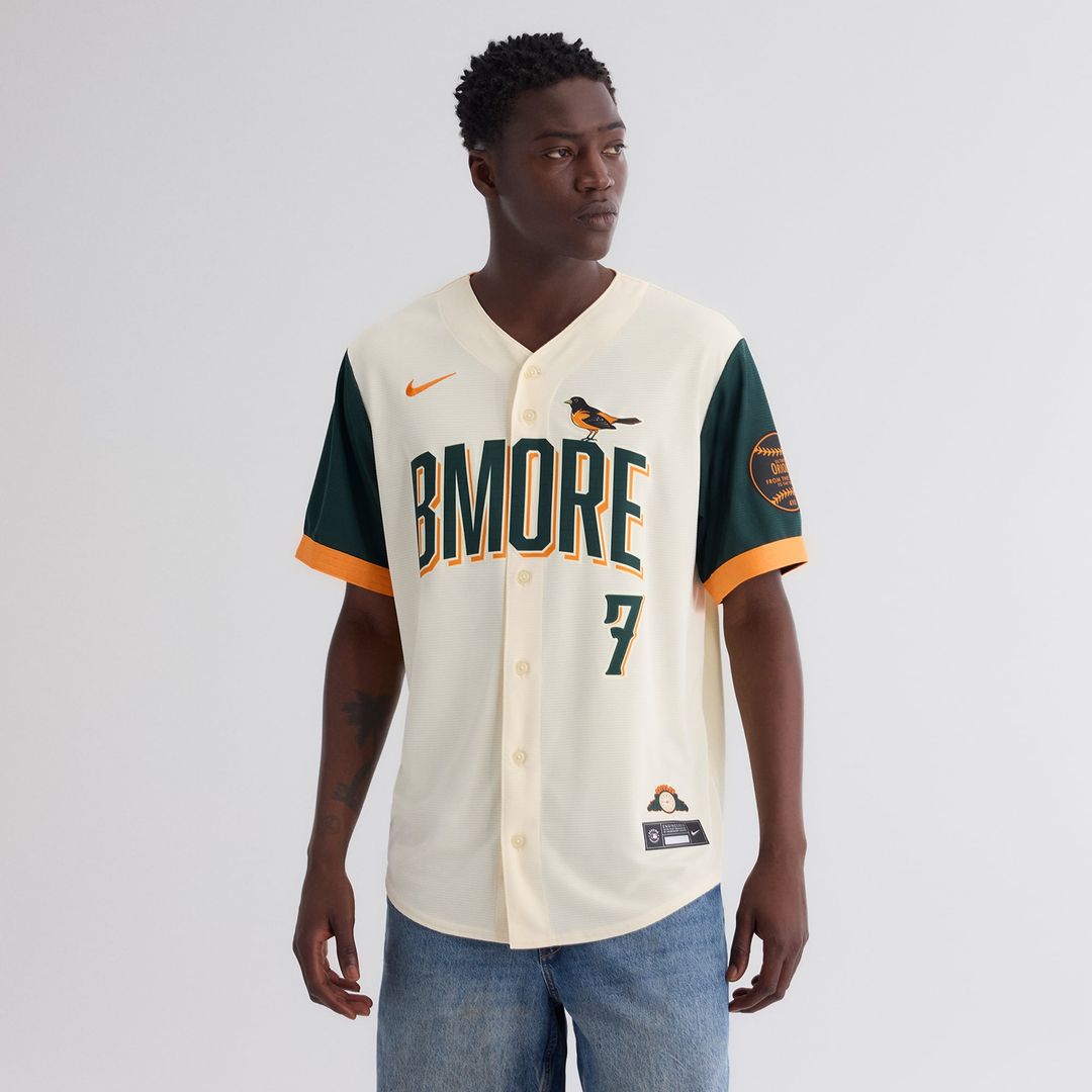 Baltimore Orioles Jackson Holliday 2026 City Connect Stadium Jersey — Cream