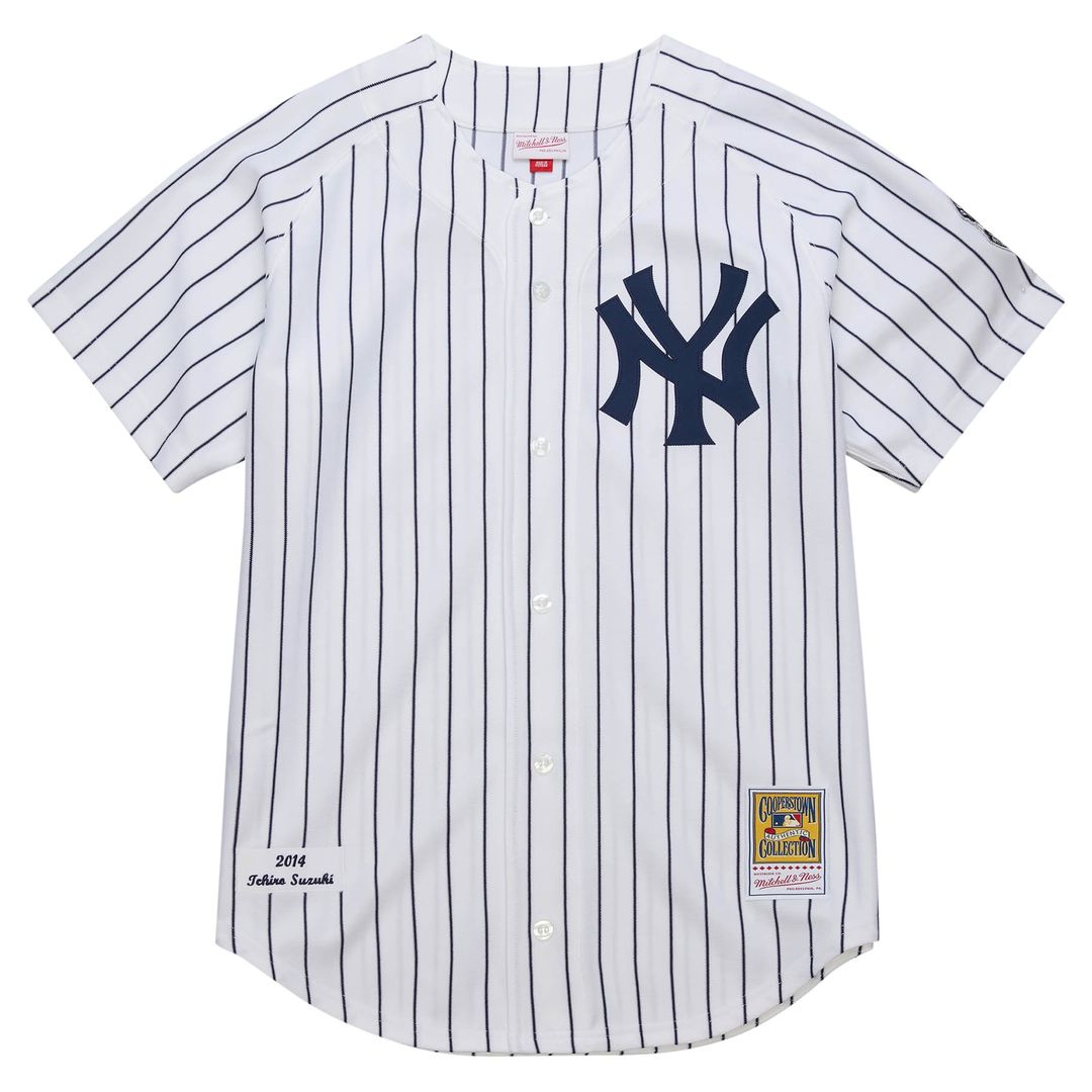 New York Yankees Ichiro Suzuki 2014 Cooperstown Authentic Throwback Jersey — White