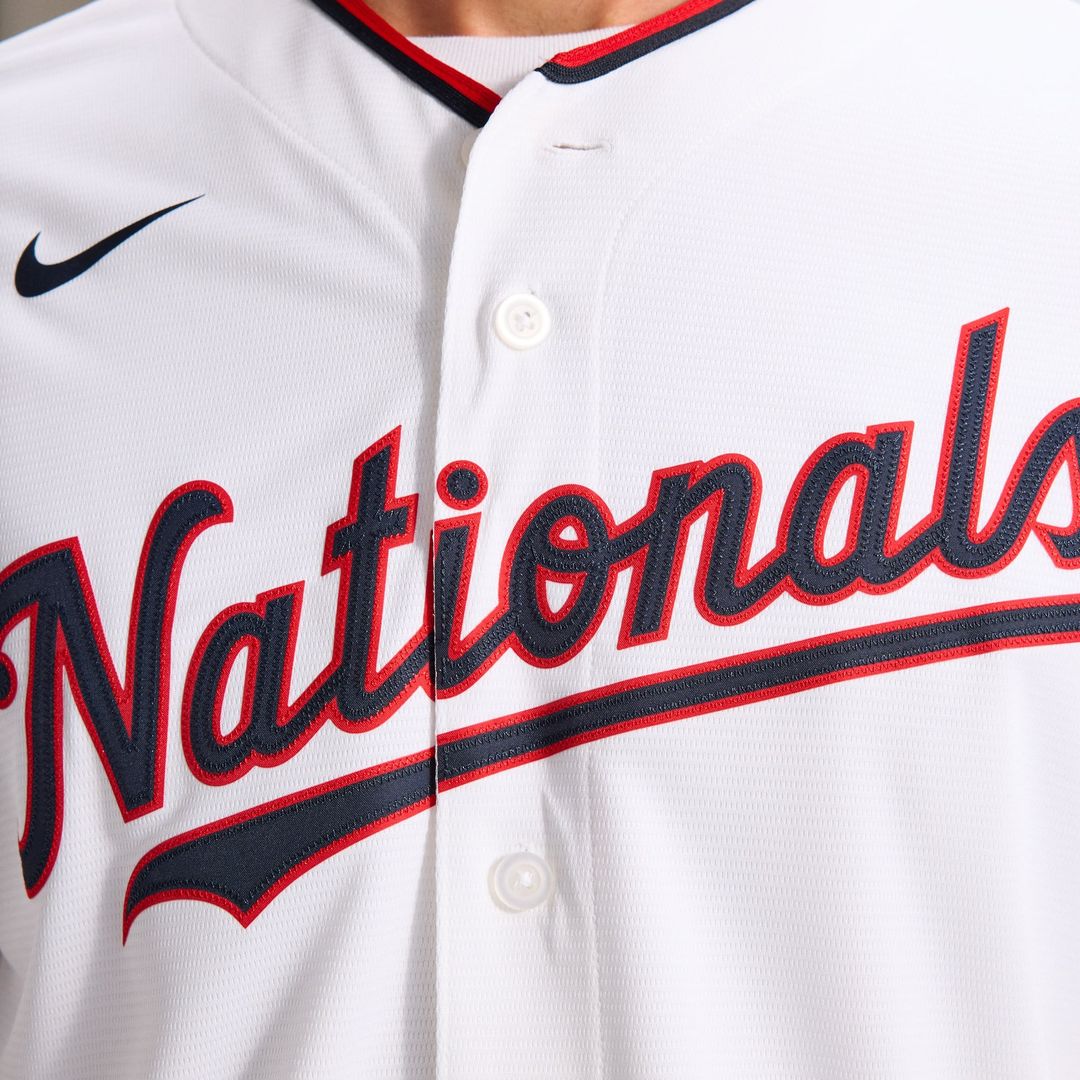 Washington Nationals CJ Abrams Home Replica Jersey — White