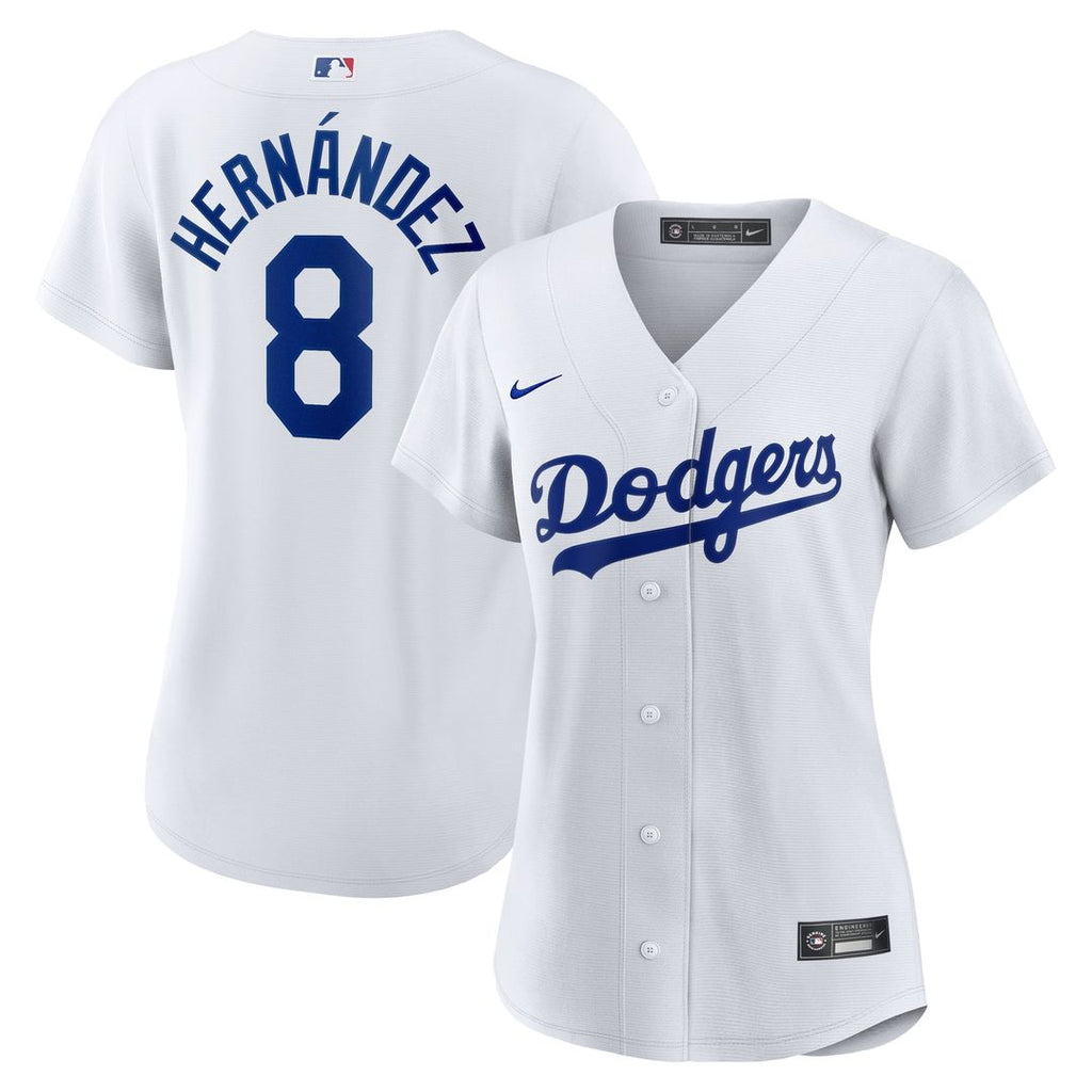 Los Angeles Dodgers Enrique Hernández Women's Home Replica Jersey — White
