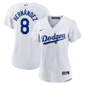 Los Angeles Dodgers Enrique Hernández Women's Home Replica Jersey — White