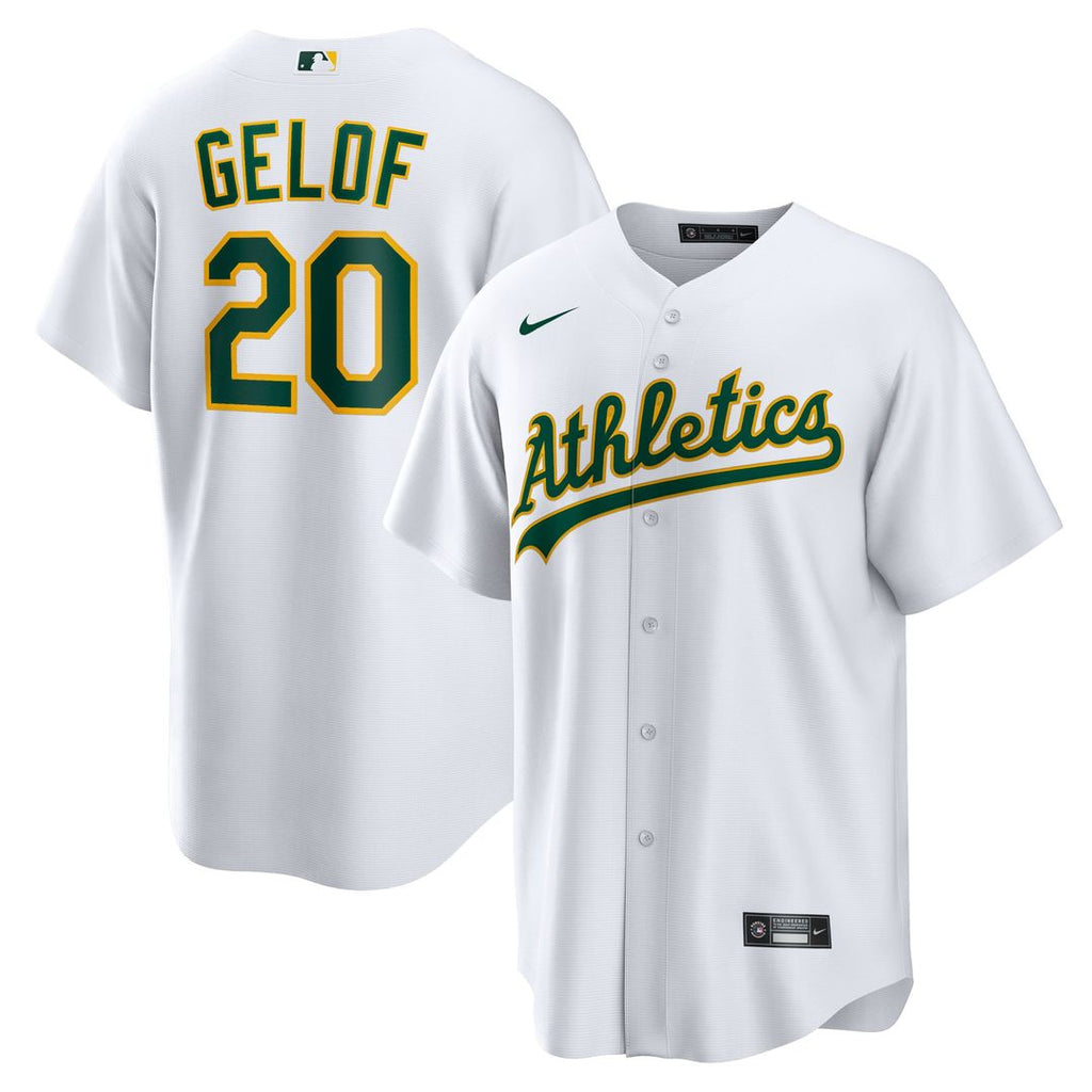 Athletics Zack Gelof Home Replica Jersey — White