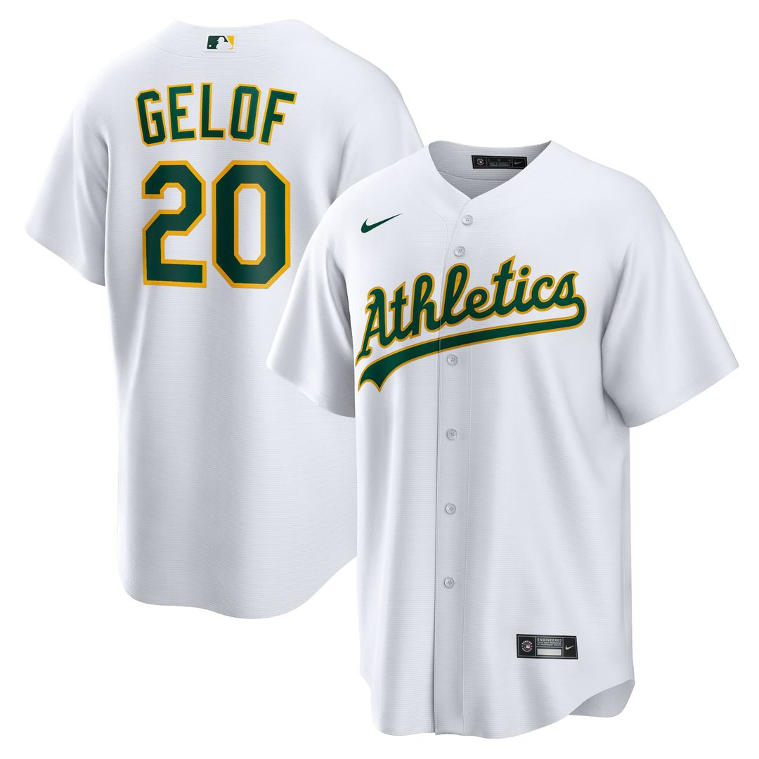 Athletics Zack Gelof Home Replica Jersey — White