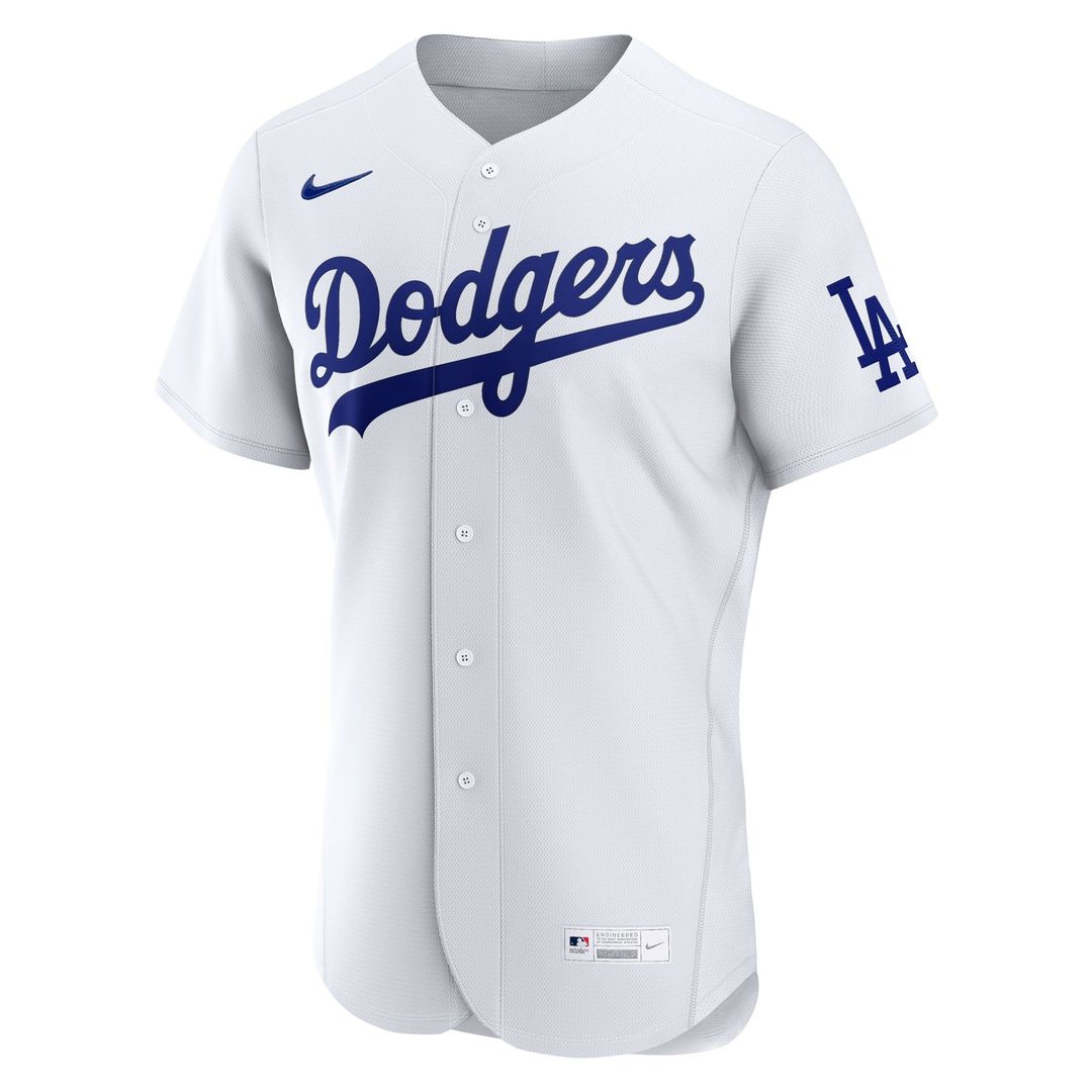 Los Angeles Dodgers Home Authentic Jersey — White