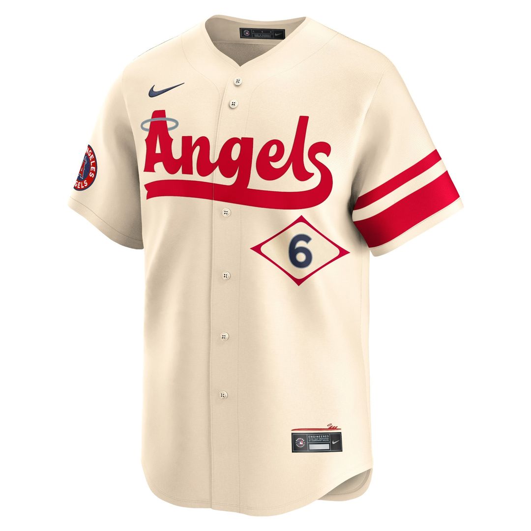 Los Angeles Angels Anthony Rendon City Connect Limited Jersey — Cream