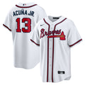 Atlanta Braves Ronald Acuna Jr. Home Replica Player Name Jersey — White