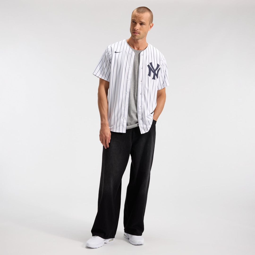 New York Yankees Home Replica Team Jersey — White