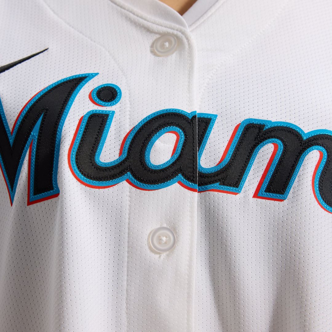 Miami Marlins Sandy Alcantara Women's Home Limited Jersey — White