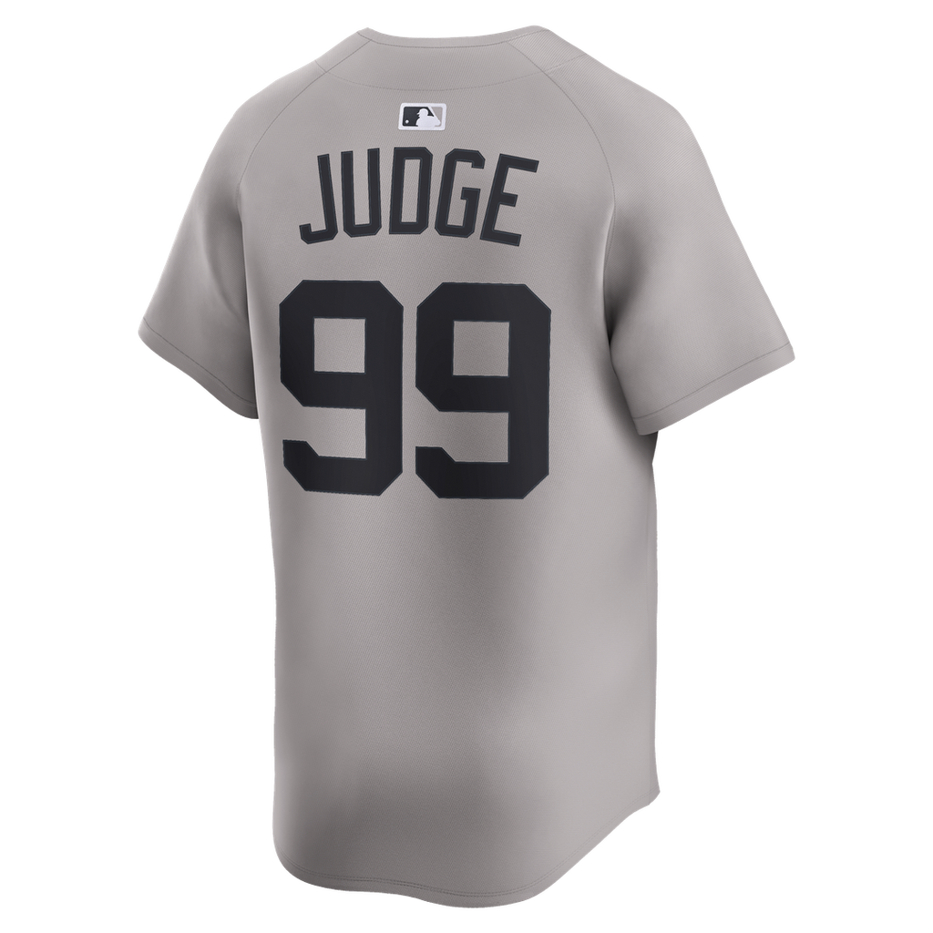 New York Yankees Aaron Judge Road Limited Jersey — Gray