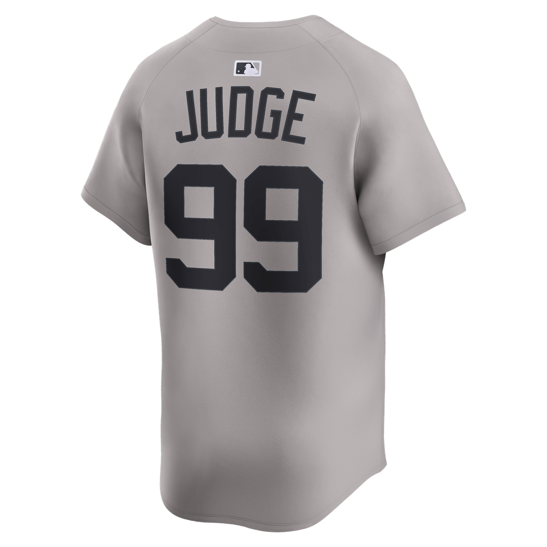 New York Yankees Aaron Judge Road Limited Jersey — Gray