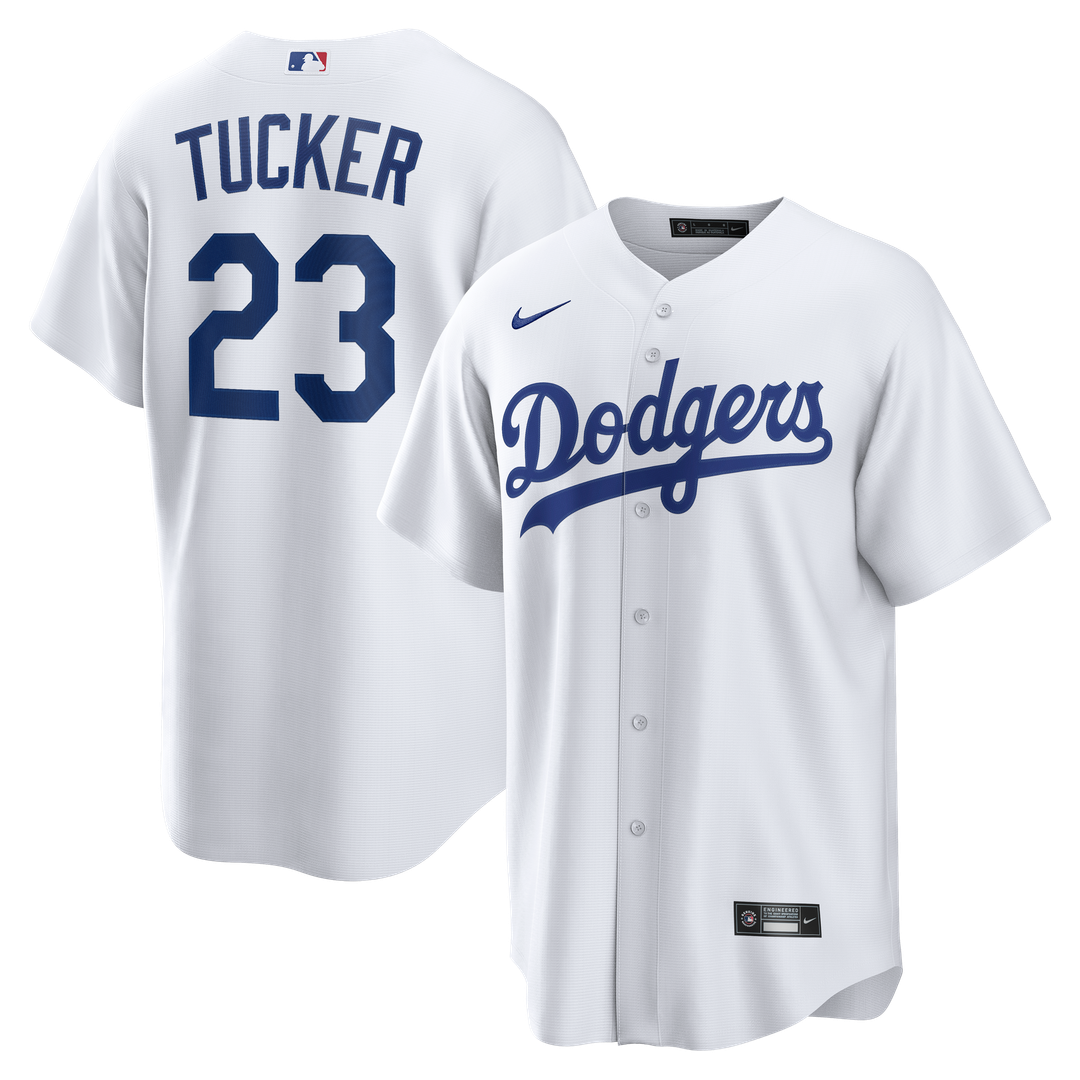 Los Angeles Dodgers Kyle Tucker Home Replica Jersey — White