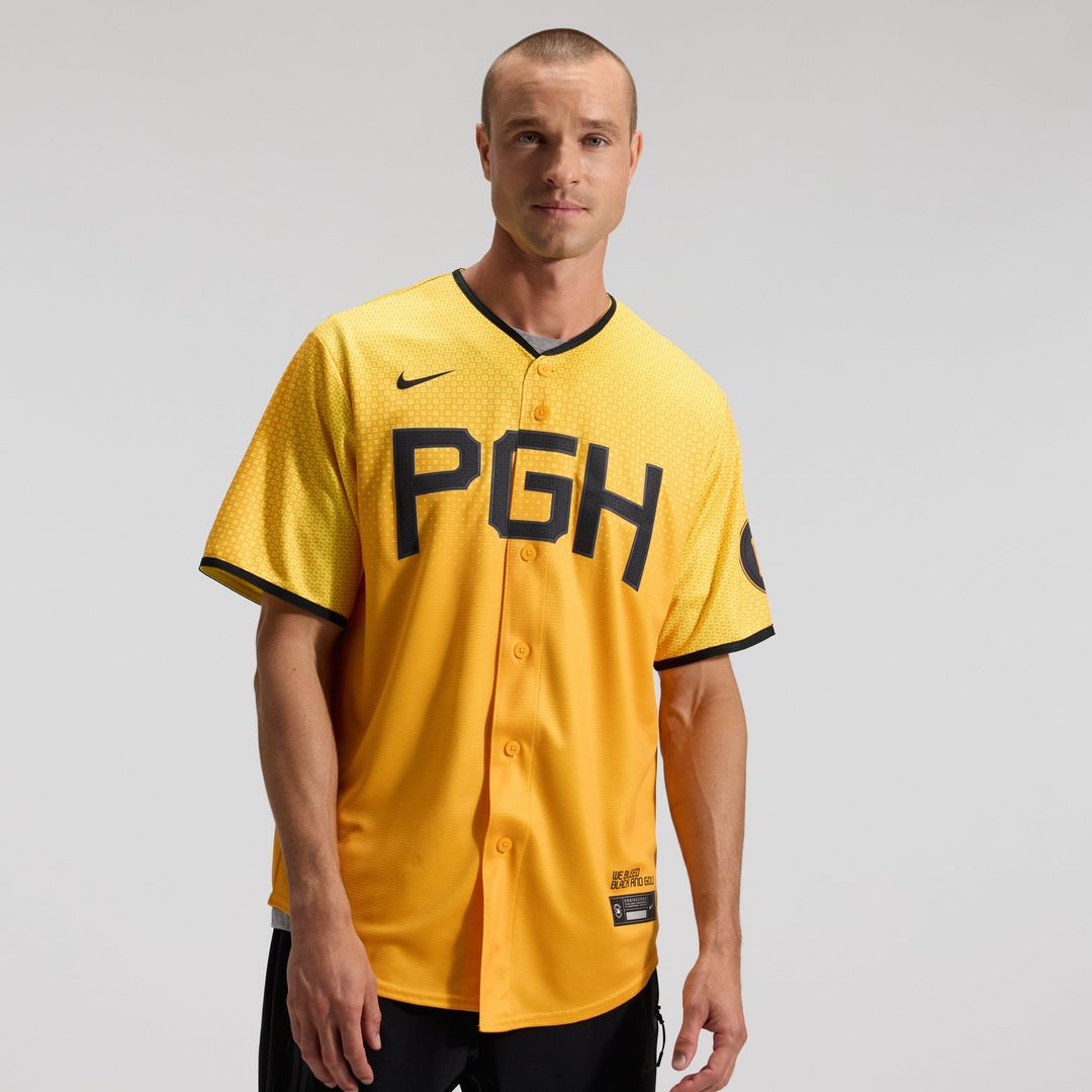 Pittsburgh Pirates City Connect Replica Jersey — Gold
