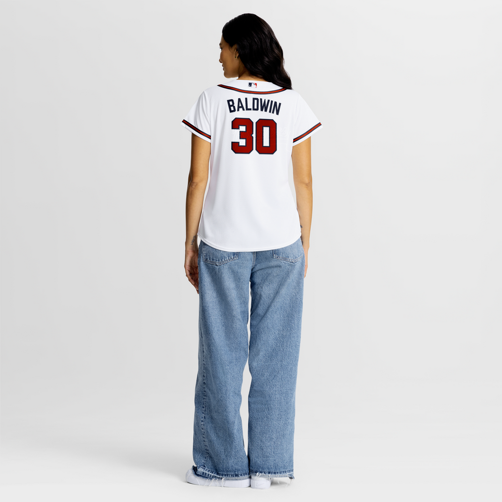 Atlanta Braves Drake Baldwin Women's Home Replica Jersey — White