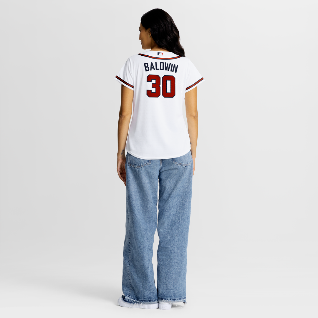Atlanta Braves Drake Baldwin Women's Home Replica Jersey — White