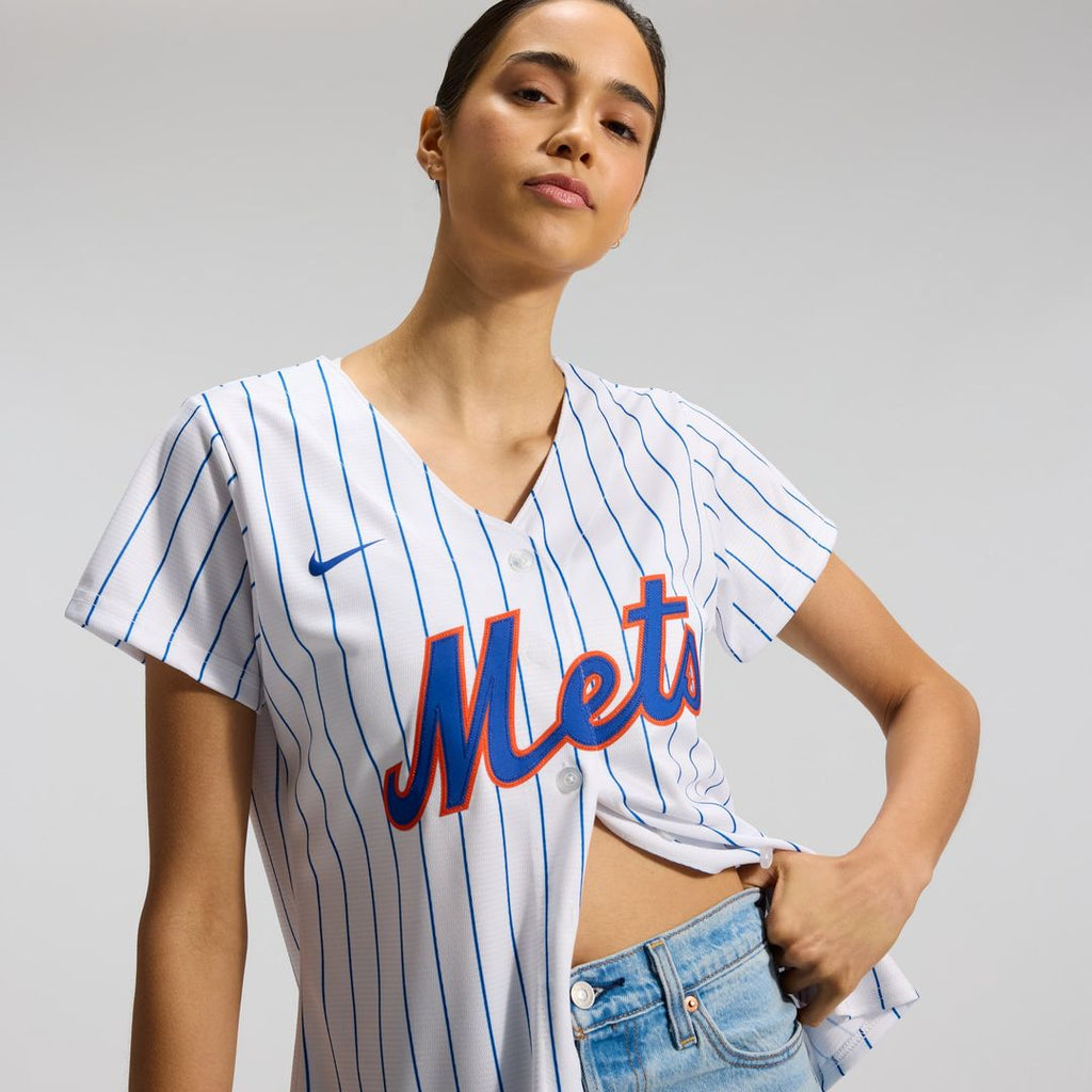 New York Mets Women's Home Replica Team Jersey — White