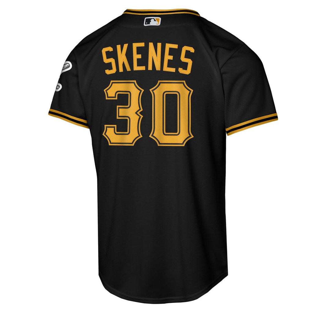 Pittsburgh Pirates Paul Skenes Youth Alternate Stadium Jersey — Black