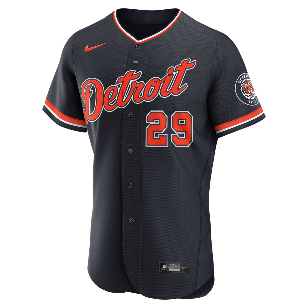 Detroit Tigers Tarik Skubal Alternate MLB Awards Authentic Jersey — Navy