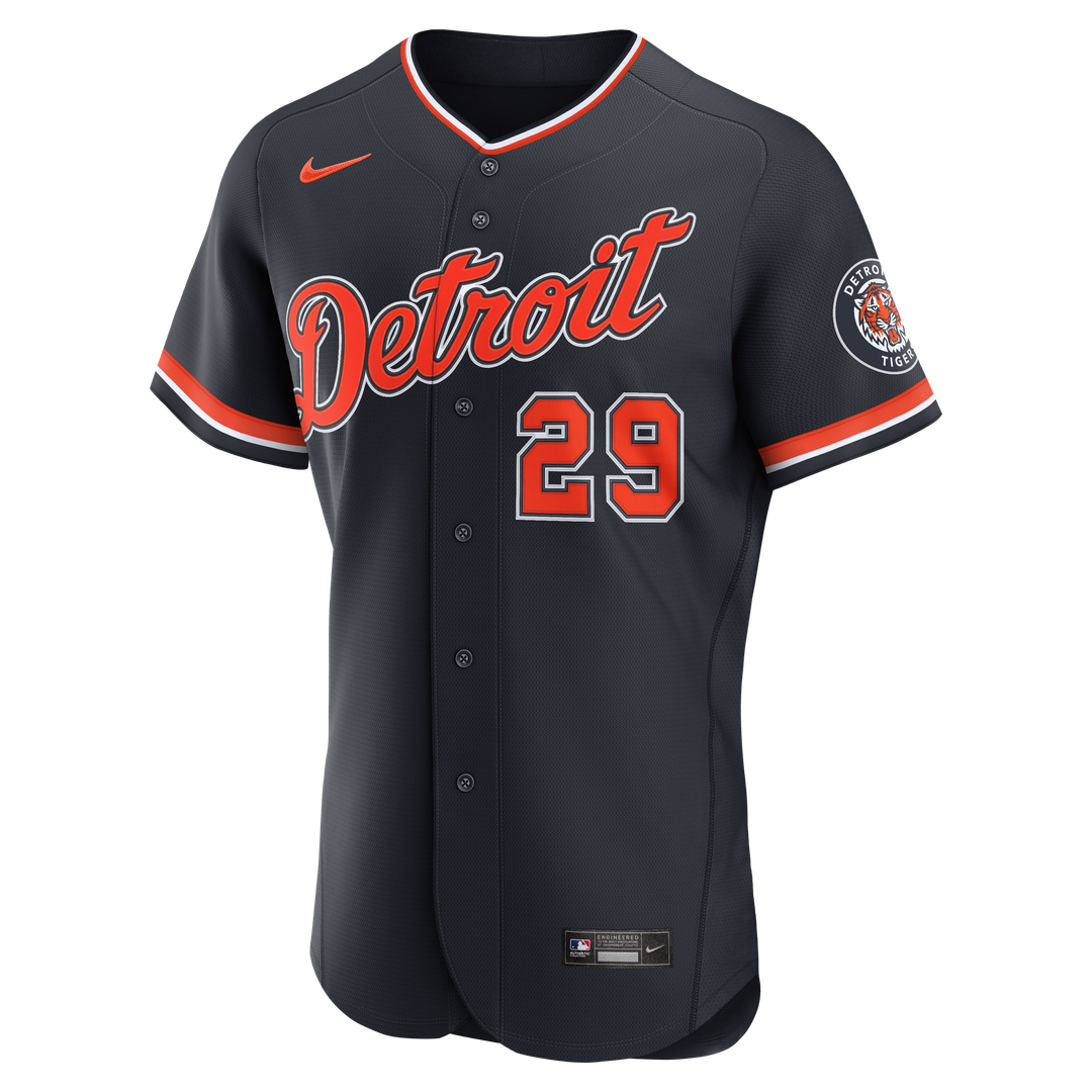Detroit Tigers Tarik Skubal Alternate MLB Awards Authentic Jersey — Navy