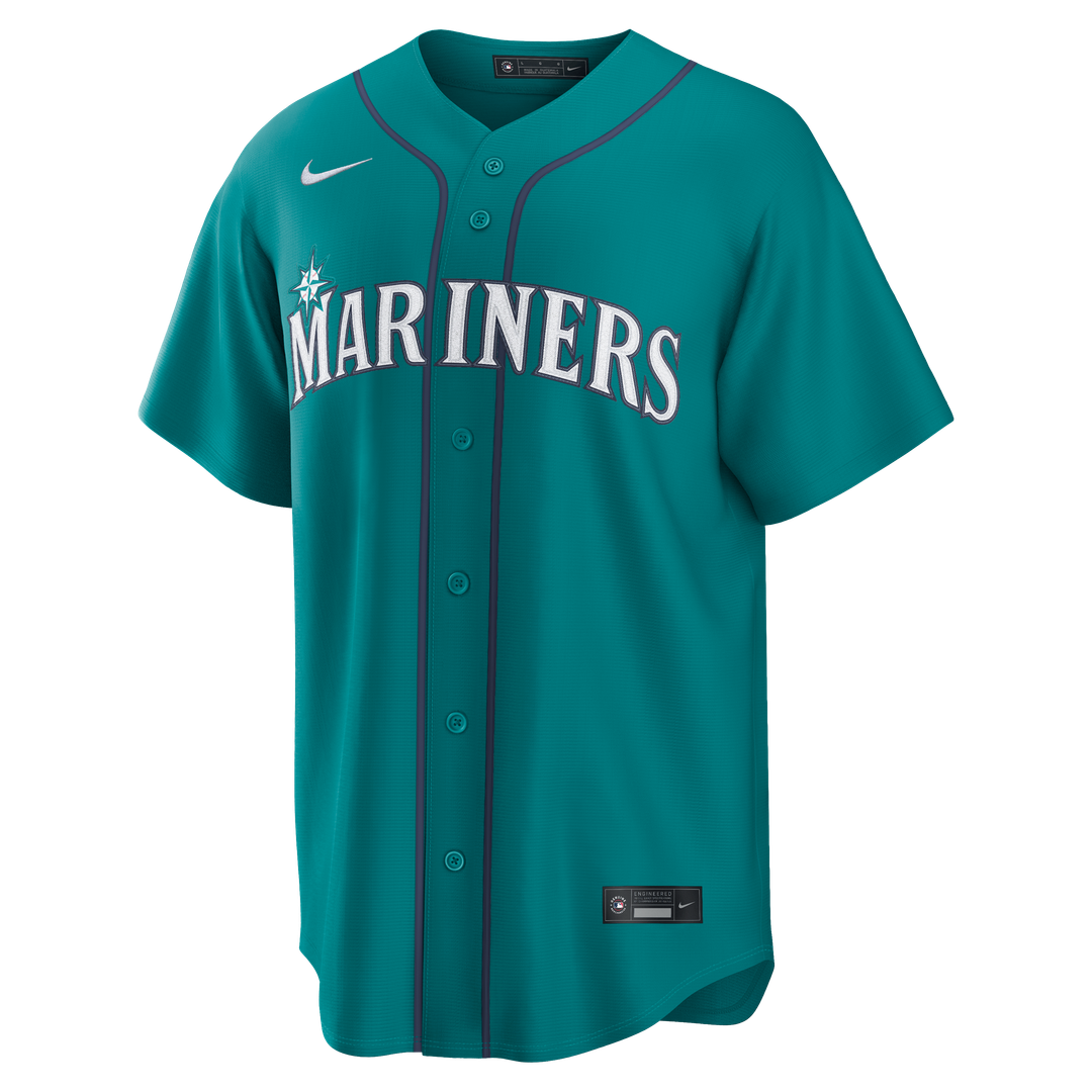 Seattle Mariners Cal Raleigh Alternate Replica Jersey — Teal