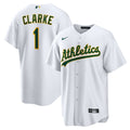 Athletics Denzel Clarke Home Replica Jersey — White